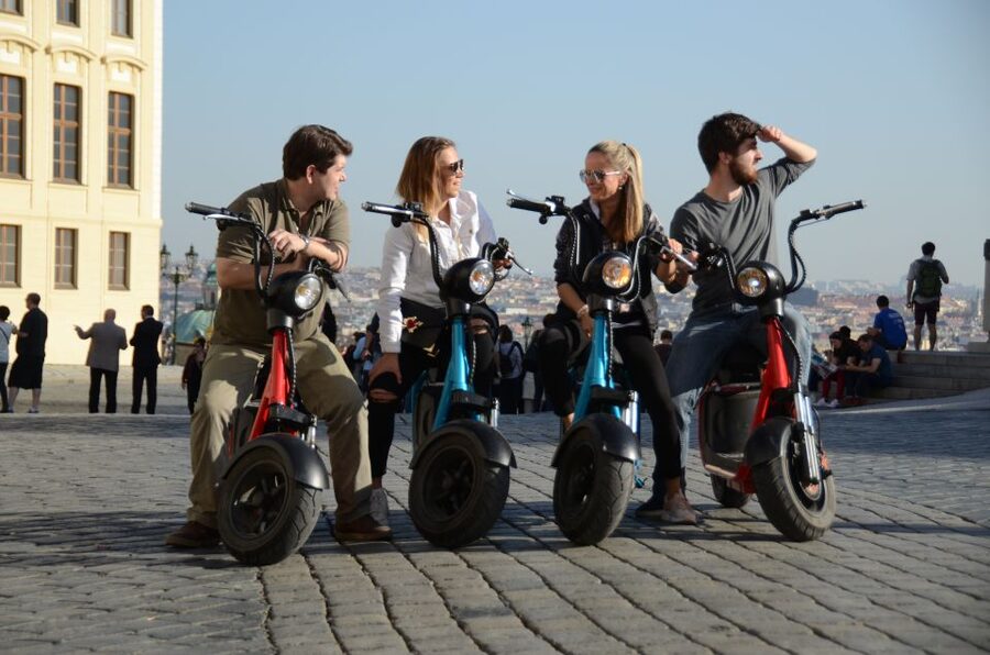 Prague: E-Bike/E-Scooter Viewpoint Tour - Comfort, weather, and the practical details