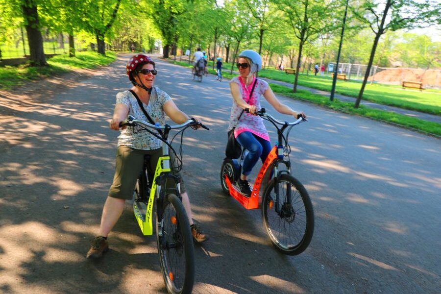 Prague: E-Bike/E-Scooter Viewpoint Tour - Petřín Hill and the city of spires