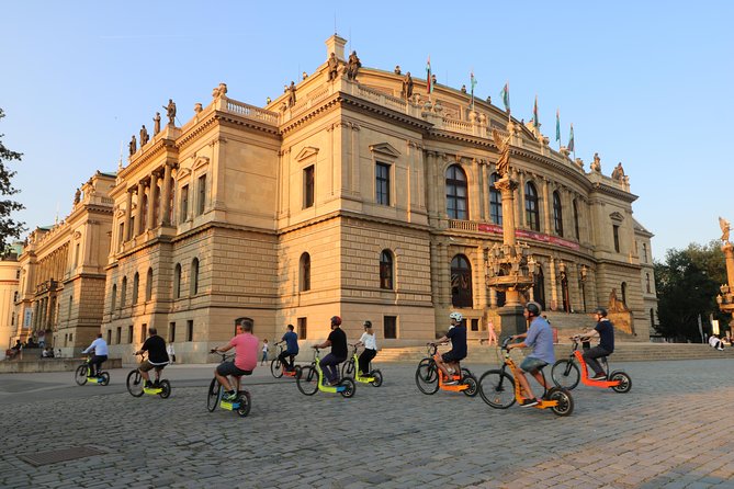 Prague: electric scooter & E-bike guided tour - Letna Park and the Prague Metronome