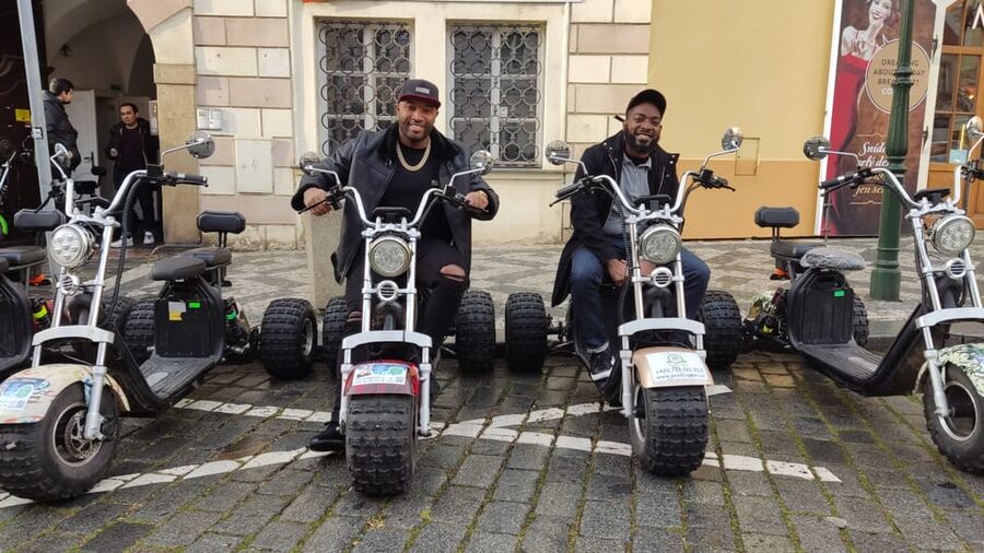Prague: Electric Trike Viewpoints Tour - Franz Kafka Museum and the river crossing