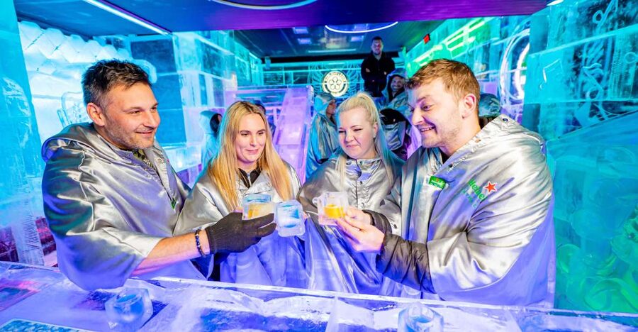 Prague: Entry ticket to Ice Pub Prague with Nightclub Option - Entering Prague’s permanent ice room