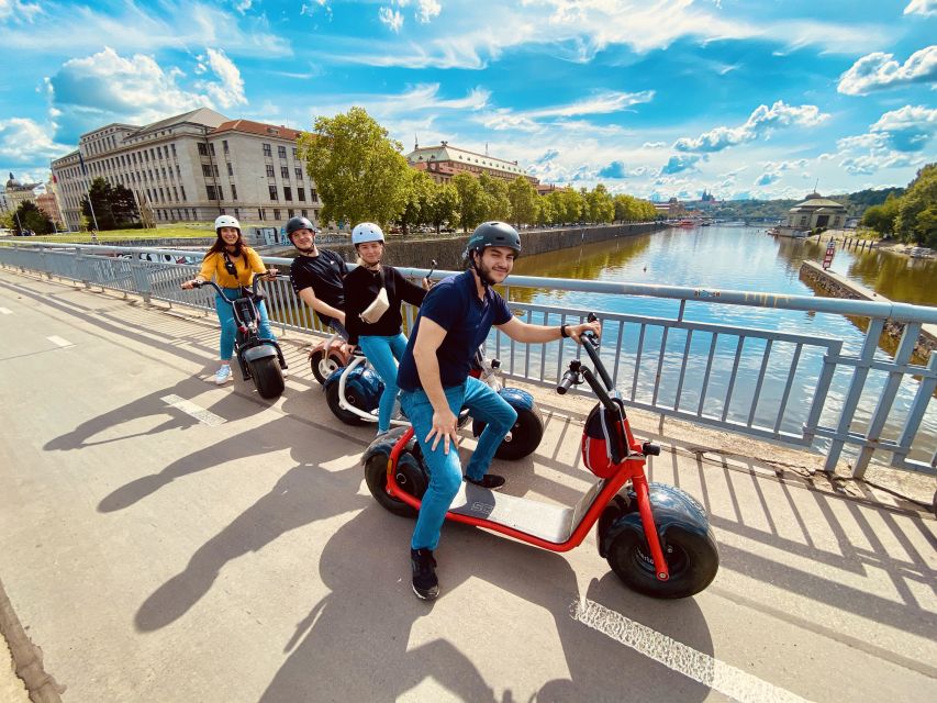 Prague: Fat Tire E-Scooter Guided Tour - Charles Bridge and the first riverside sights