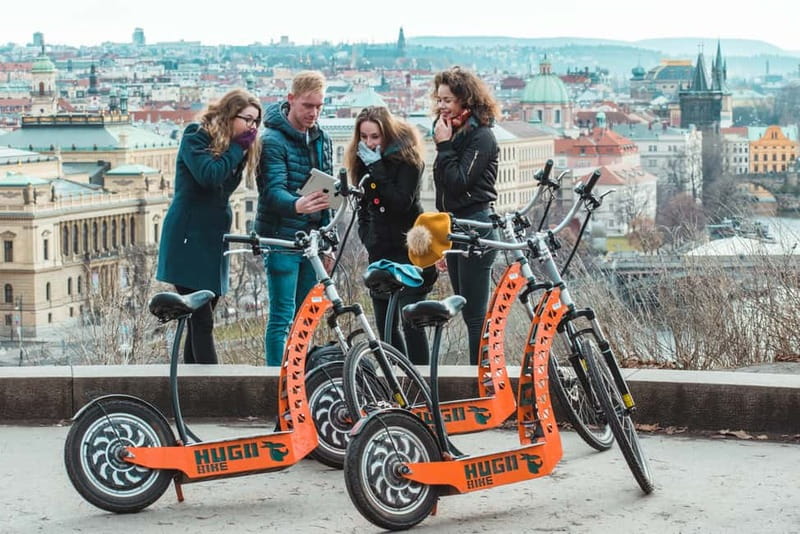 Prague: Fat Tire or Regular Scooter Tour with A Local Guide - From Štvanice Island to Letná Park