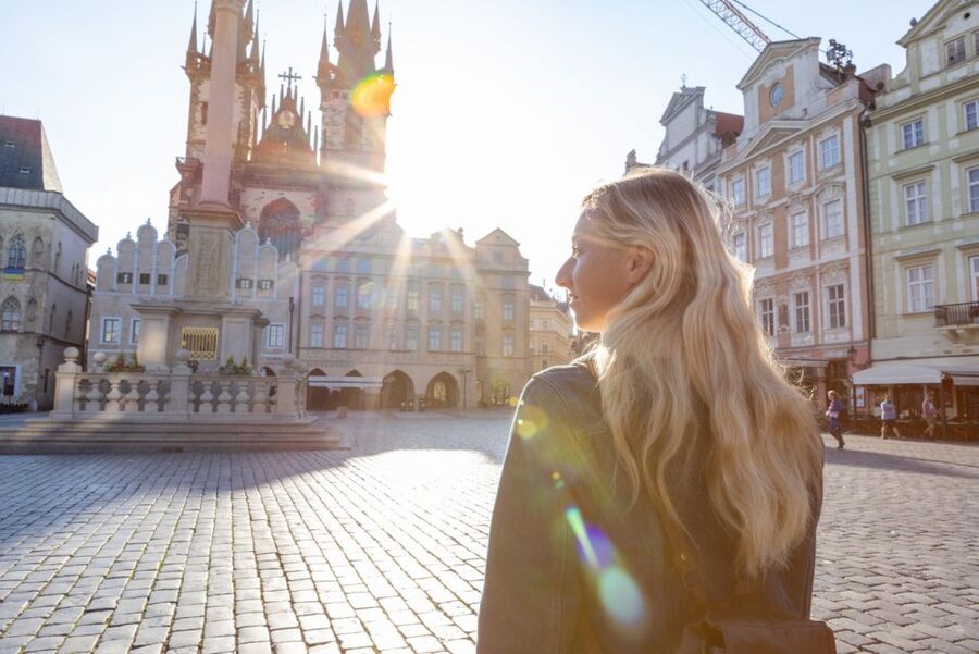 Prague For The First Time: 2-hour Private Walking Tour - Walking Pařížská street into the Jewish Quarter