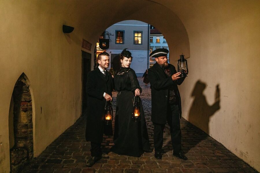 Prague: Ghosts and Legends Nighttime Guided Walking Tour - Týn Church brings Gothic drama