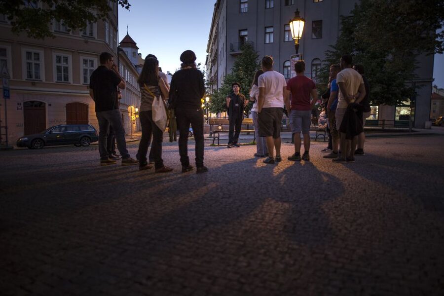 Prague: Ghosts and Legends of the Old Town Evening Tour - Salvator Church and the theatrical touch