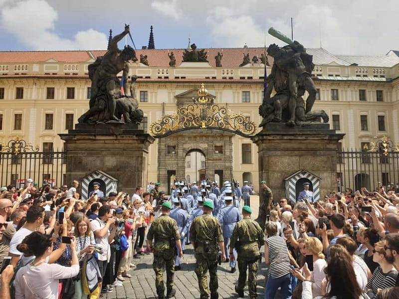 Prague Grand 2,5 hour + 2 hour exterior walking tour - Crossing Mánes Bridge toward Jewish Town
