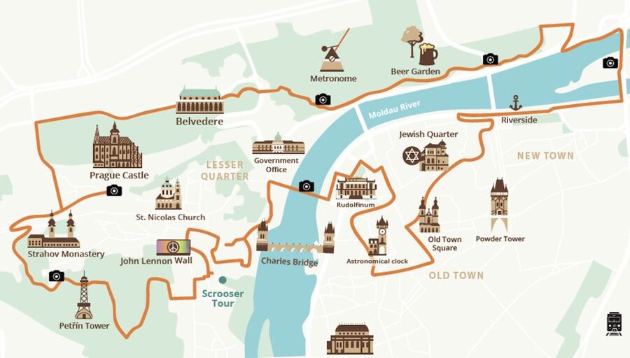 Prague: Grand City Tour on Fat e-Bike - Prague Castle without the usual uphill slog
