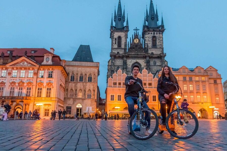Prague: Grand Segway and eScooter Live Guided City Tour - Learning the Segway before climbing Petřiny