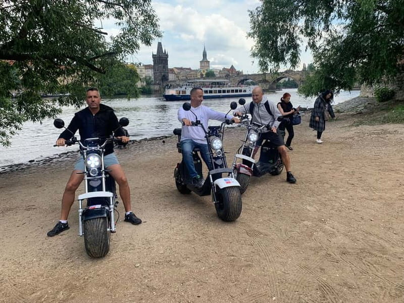 Prague: Guided Fat Tire e-Scooter Tour - Strahov Monastery and a Czech beer stop