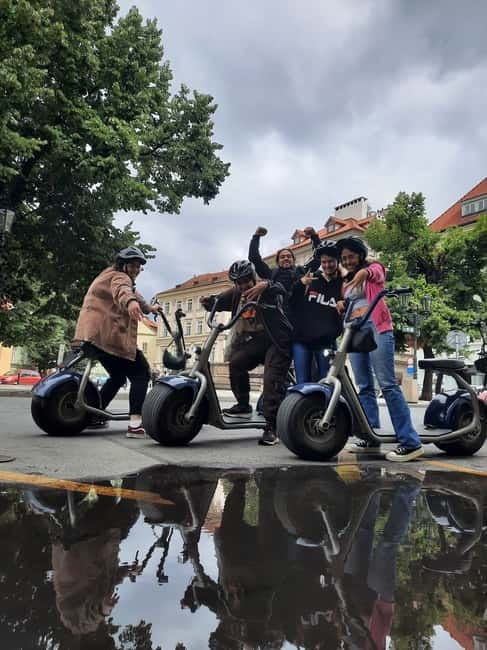 Prague: Guided Fat Tire e-Scooter Tour - Petrin Park and Prague’s narrowest street