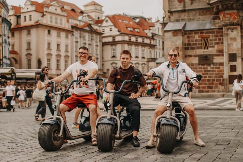 Prague: Guided Fat Tire e-Scooter Tour - A first high view from Prague’s favorite park