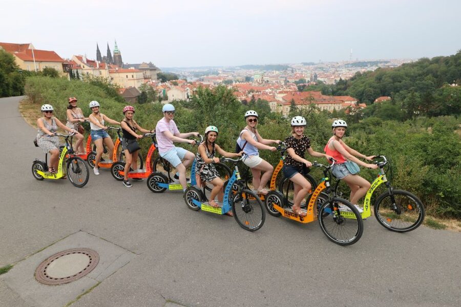 Prague: Half-Day Guided Tour by Segway and E-Scooter - Petrin Hill and the ride downhill