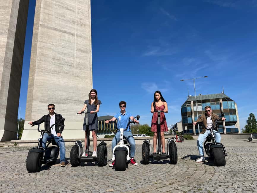 Prague Highlights: Segway & E-Scooter Tour with Taxi Pick-Up - Letná Park and the first e-scooter route