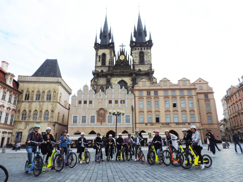 Prague: Highlights Tour on e-Scooter or eBike - Returning through the riverfront and Jewish Quarter