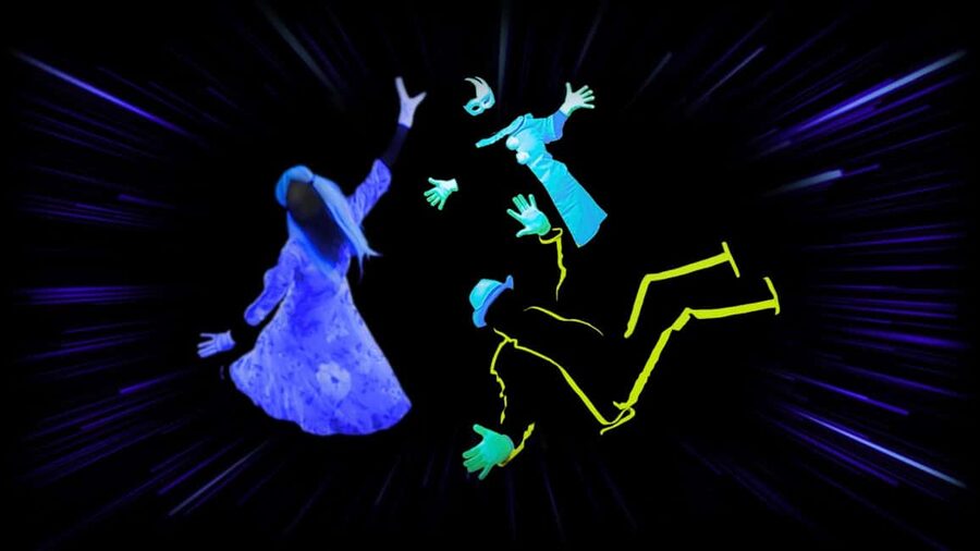 Prague: Images of Love Black Light Theatre Show - Finding the small hall beside two cafés