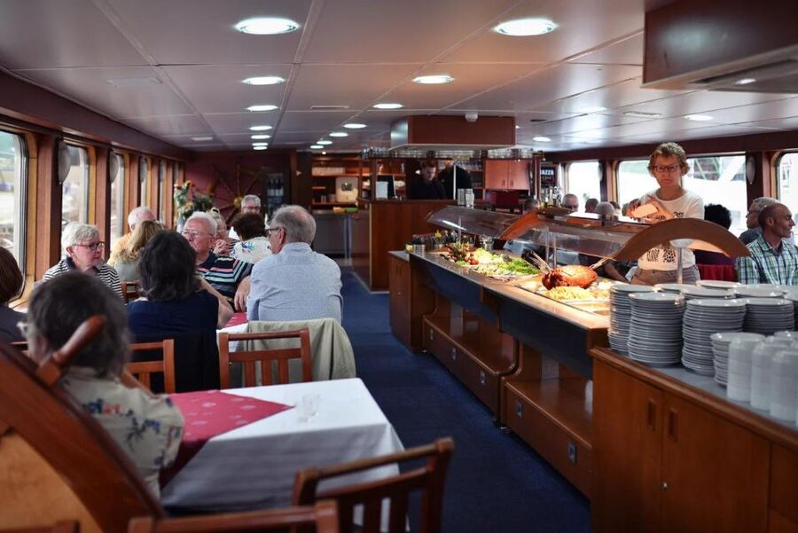 Prague: Lunch Cruise on Vltava River with open Buffet - Prague Castle Seen From the Vltava