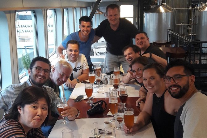 Prague Mini-Breweries Beer Tour with Czech Appetizers - The final stop on Dvořákovo nábřeží
