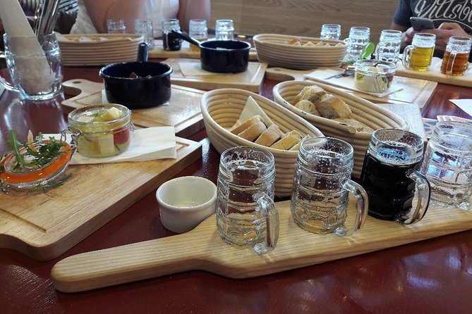 Prague Mini-Breweries Beer Tour with Czech Appetizers - Guide style and group size