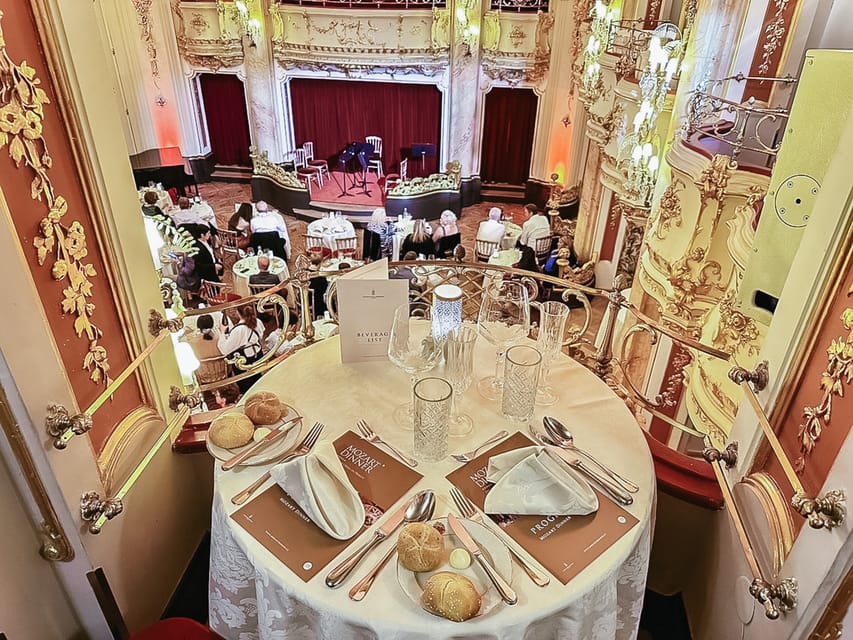 Prague: Mozart Ballroom Concert Ticket with 3-Course Dinner - Part Two: Famous arias from three Mozart operas