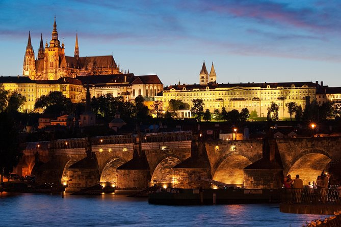 Prague Night Tour and River Vltava Dinner Cruise - From Republic Square to the Vltava