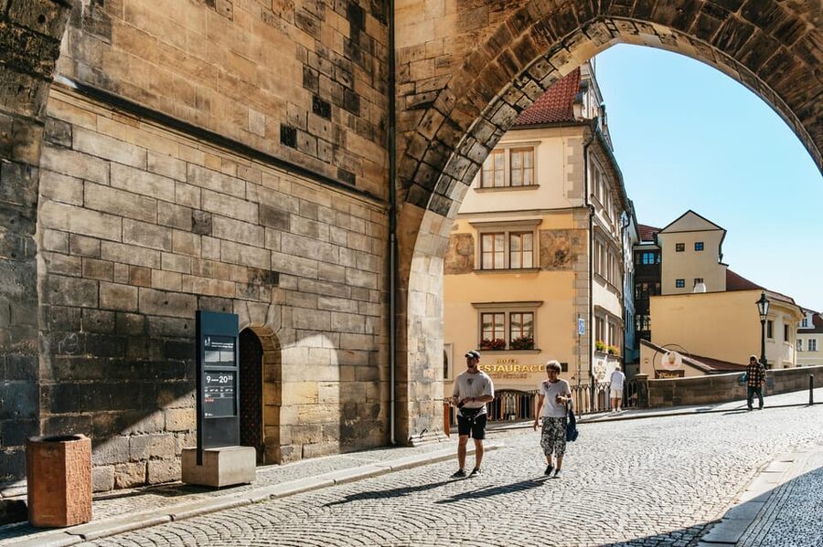 Prague: Old Town, Astronomical Clock and Underground Tour - Below the Old Town Hall in the medieval passages