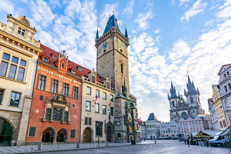 Prague: Old Town Guided Walking Tour and City Boat Ride - Old Town Square’s Astronomical Clock and Týn Church