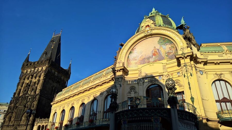 Prague: Old Town Guided Walking Tour and City Boat Ride - Celetná Street, Municipal House, and Powder Tower