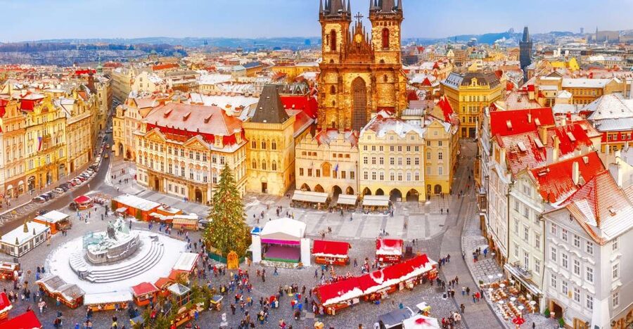 Prague: Old Town Highlights Private Guided Walking Tour - Municipal House and Powder Tower on the 3-hour route
