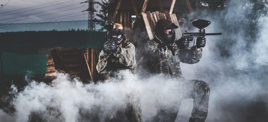 Prague: Paintballing Games - The chill-out area gives you time to recover