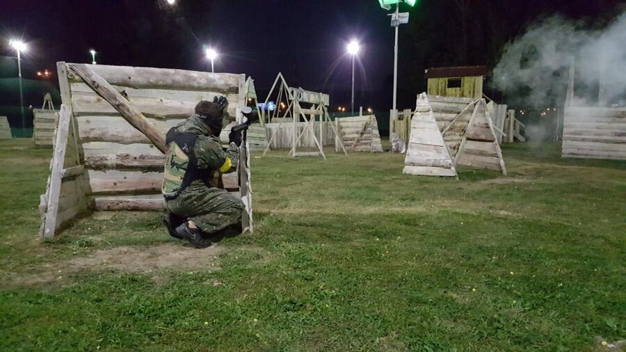 Prague: Paintballing Games - A BBQ can turn the game into a longer outing