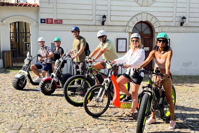 Prague Panoramic Views e-bike and e-Scooter guided Tour - Strahov Monastery and the hill route