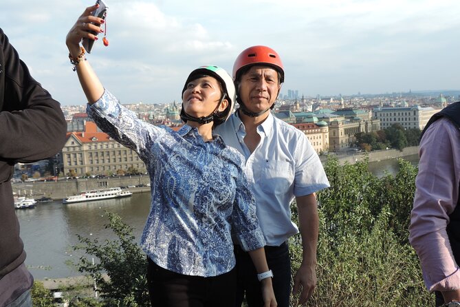Prague Panoramic Views e-bike and e-Scooter guided Tour - Charles Bridge without the long walk