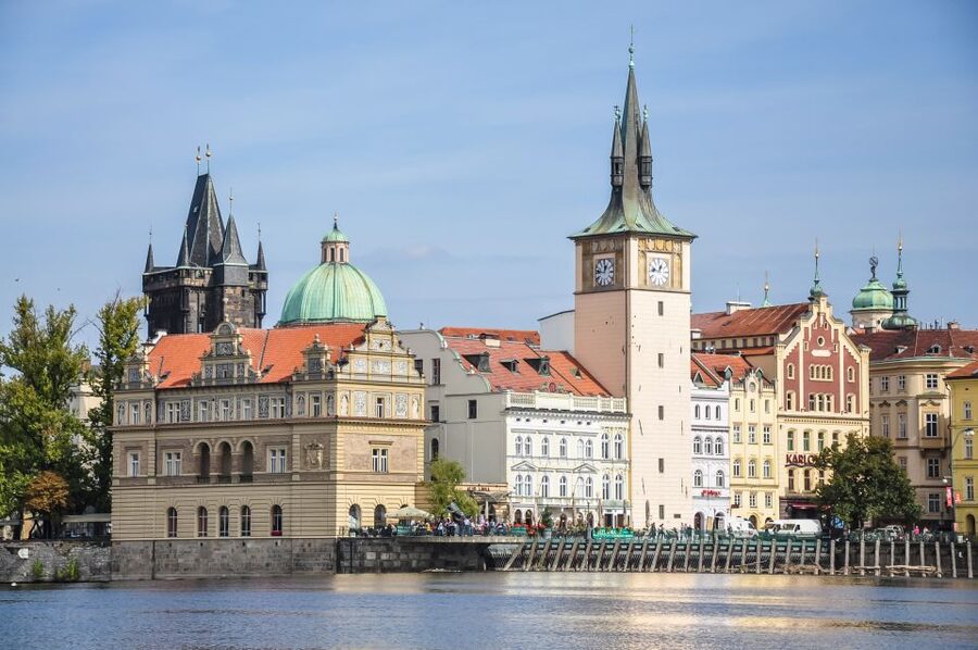 Prague: Panoramic Vltava River Cruise - Charles Bridge from below