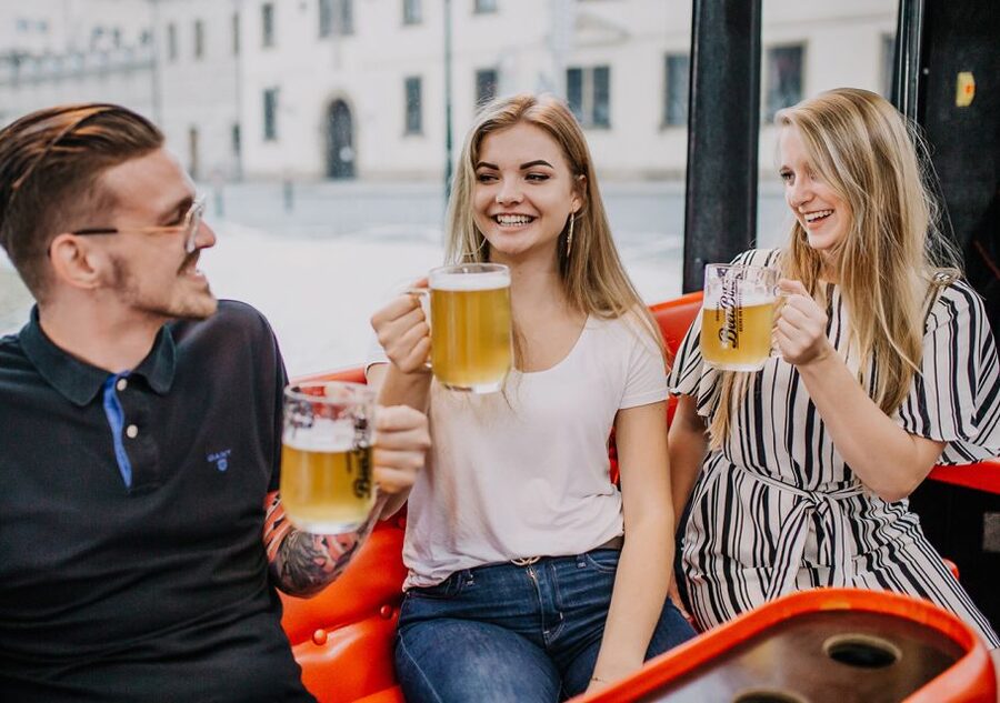 Prague: Party Beer Bus - What the Prague beer bus is really like