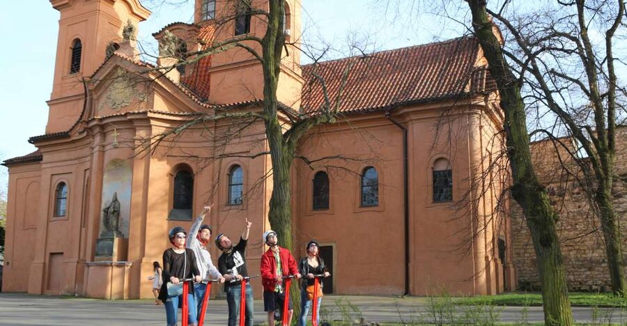 Prague Segway Tour with Oldest Monasteries and Free Taxi - Riding Above Prague at Strahov Stadium