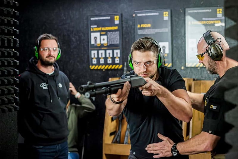 Prague: Shooting Range Experience with up to 10 Guns - Four lanes and a city-center setting