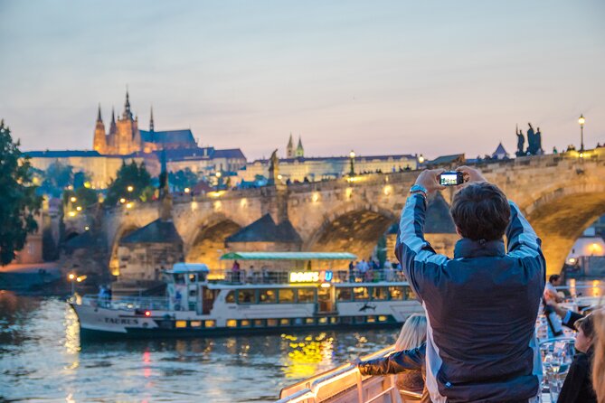 Prague: Sightseeing Boat Cruise with Buffet Dinner - Boarding at Dvořák Embankment