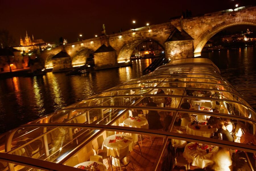 Prague: Sightseeing Dinner Cruise on Open-Top Glass Boat - Who should book this Prague dinner cruise?