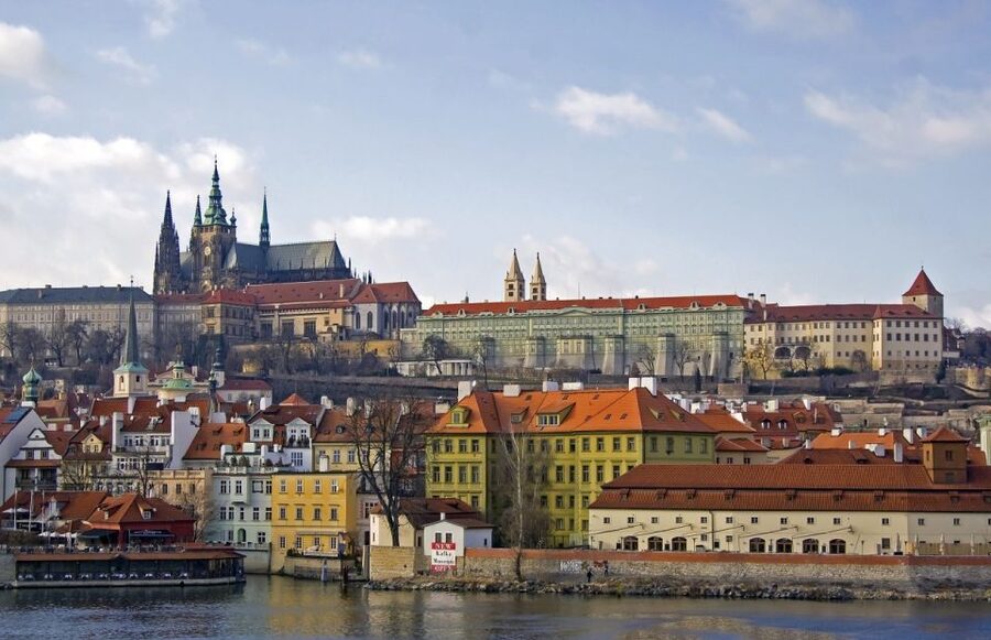 Prague Sightseeing Tour with Lunch - Kampa Island and the Charles Bridge view