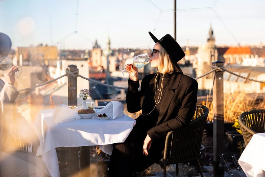 Prague: Sky Bar Aperitivo Menu with Drink & Panoramic Views - Choosing between the four menus