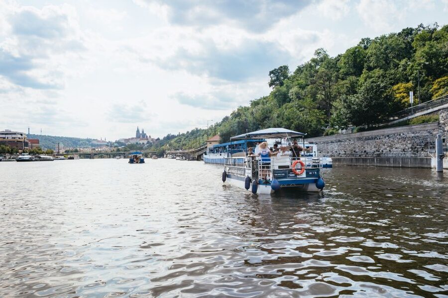 Prague: Swimming Beer Bike on A Cycle Boat - How the group size affects the value