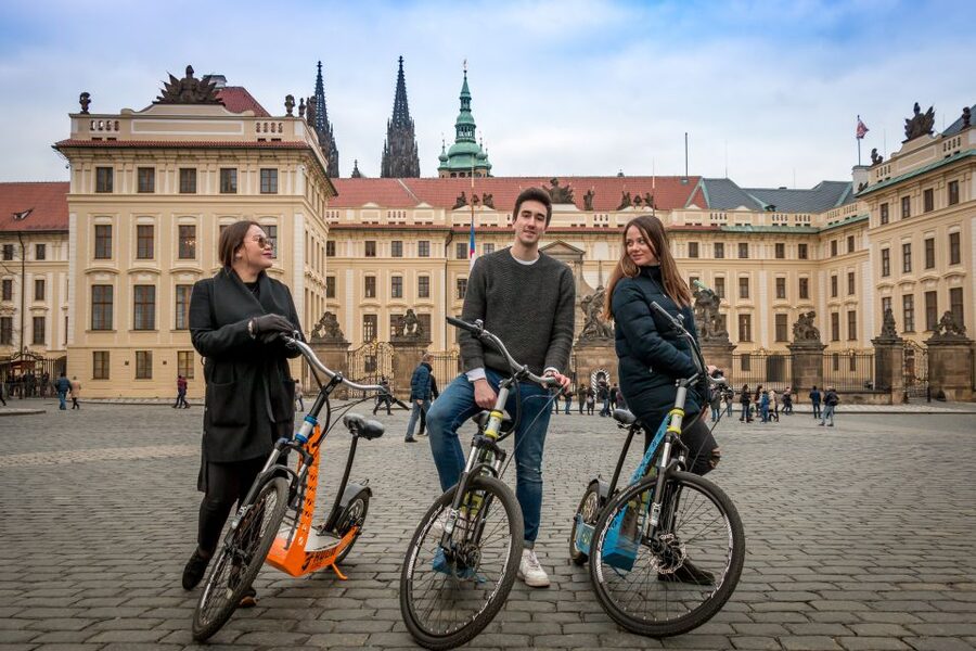 Prague: Tour by Electric Scooter or Cruiser eBike - What the $76 price buys you