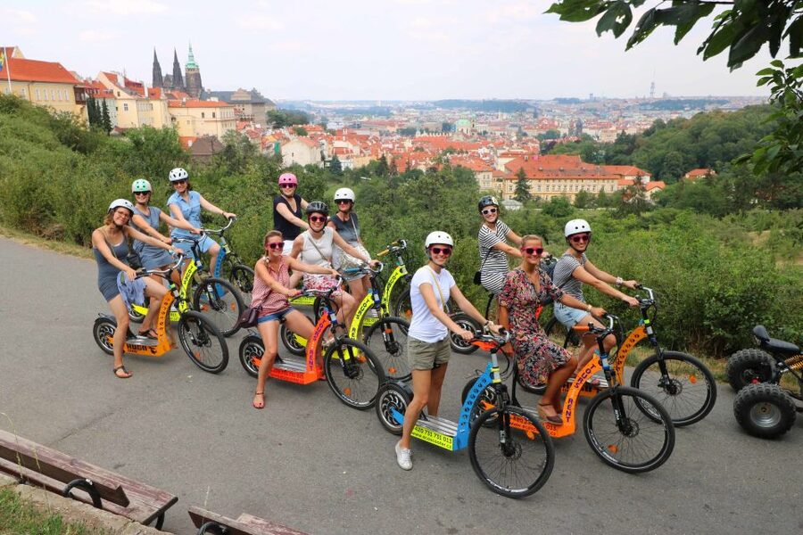 Prague: Tour by Electric Scooter or Cruiser eBike - Lennon Wall and Kampa Island