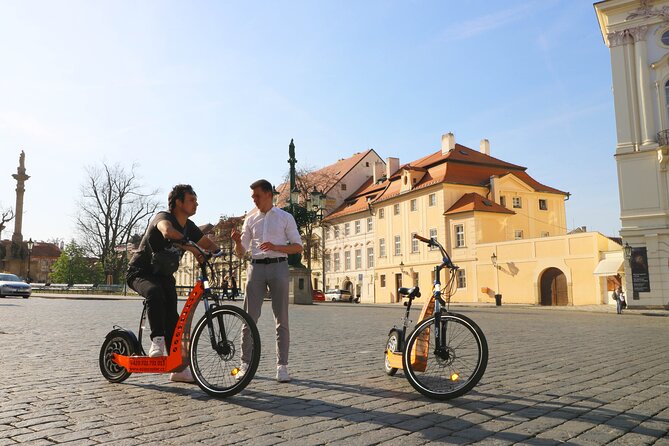 Prague Trike & e-Scooter Tour: Castle Viewpoints & Charles Bridge - Prague Castle without the interior visit