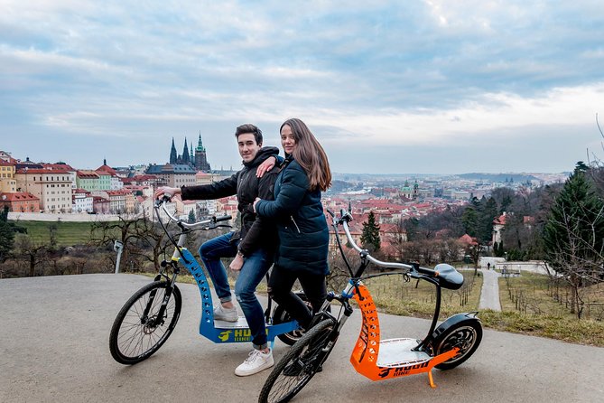 Prague Trike & e-Scooter Tour: Castle Viewpoints & Charles Bridge - Petřín Park and the return to Malá Strana