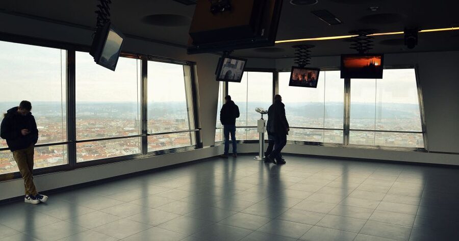 Prague: Žižkov TV Tower Observatory Entry Ticket - Cabin one: towers from around the world