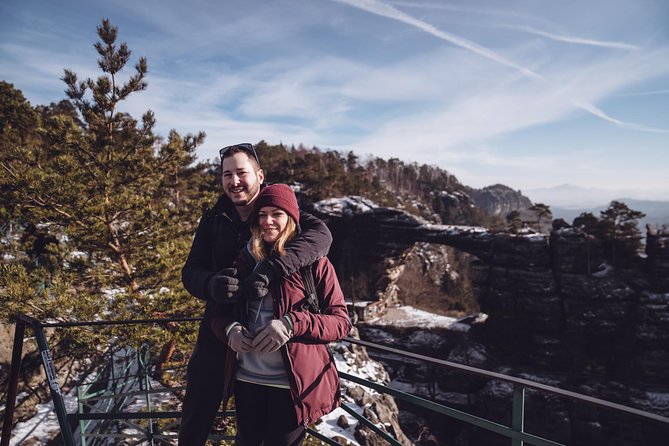 Pravcicka Gate & Bastei Bridge Winter National Park Tour from Prague - The early ride through Decin