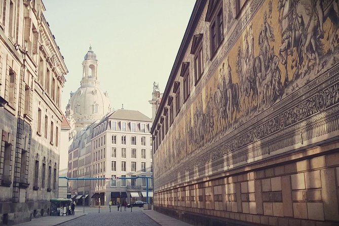 Private Dresden day trip from Prague by Mercedes van - Brühl’s Terrace and the first view of Dresden