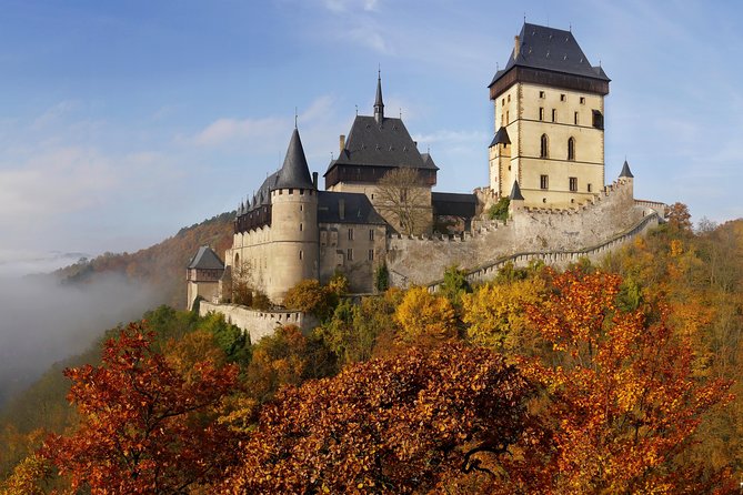 Private Half-Day Trip From Prague to Karlstejn Castle - The drive from Prague and the first castle view